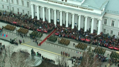 Митинг Студенческого марша Победы